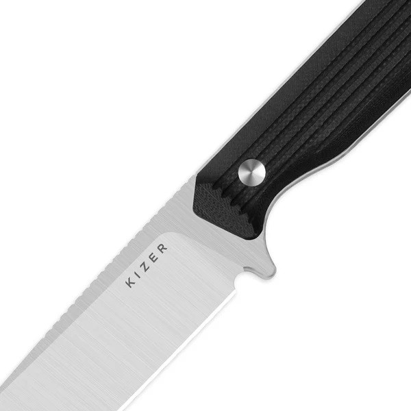 A  Kizer Begleiter Fix Fixed Blade Knife Black G10 Handle AEB-L Drop