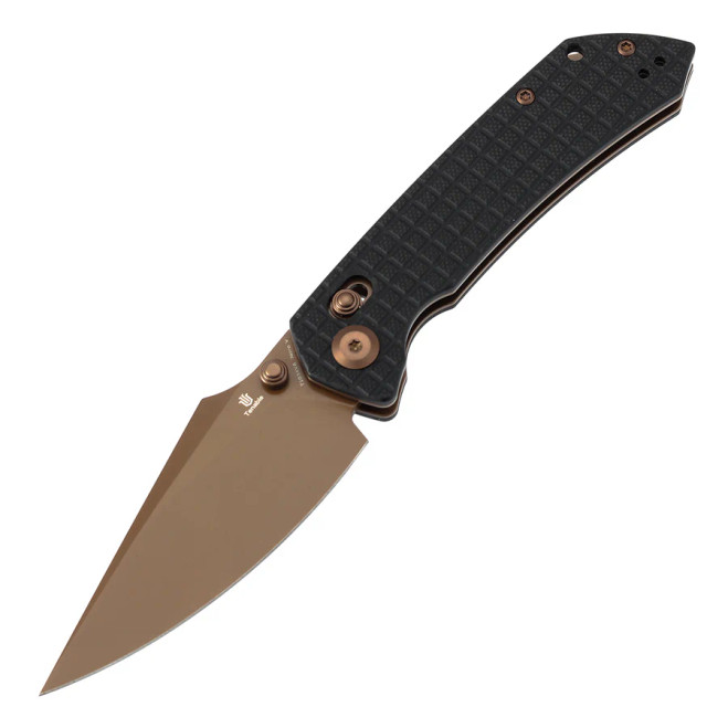 Tenable Fenrir Cross Bar Lock Folding Knife Frag Black Micarta