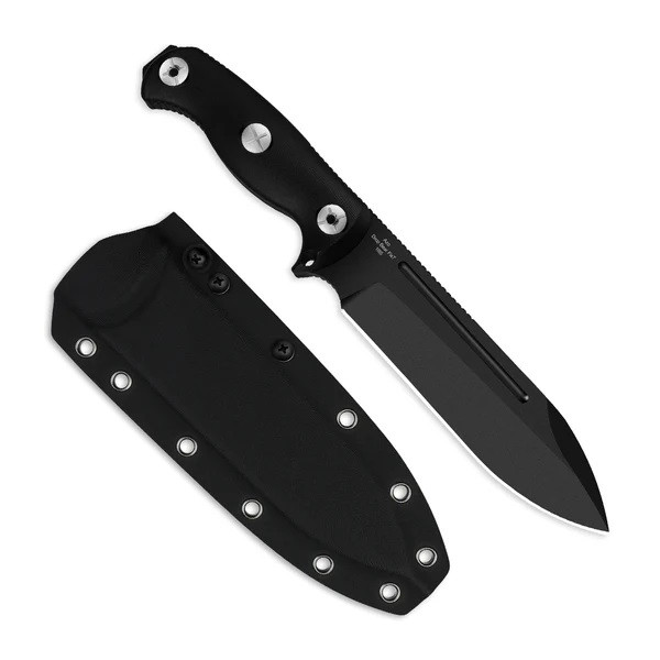 Kizer Drop Bear Fixed Blade Knife Black Micarta Handle 1095 Drop
