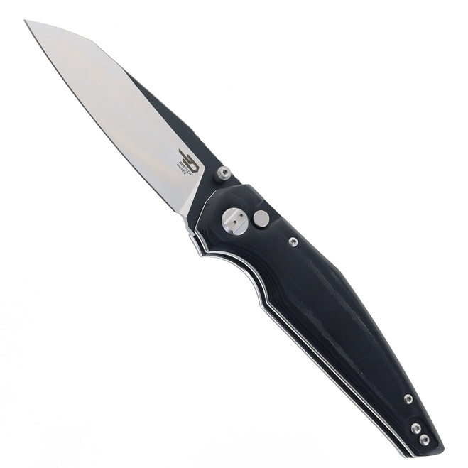 Bestech Snakebird BG58B Button Lock Black Micarta Handle 14C28N Satin/PVD Blade Folding Knife Bestech Snakebird BG58B Button Lock Black Micarta Handle 14C28N Satin/PVD Blade Folding Knife