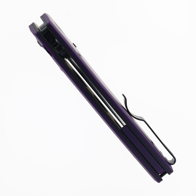 その他 m.m Bestech Snakebird BG58E Button Lock Purple G10 Handle 14C28N Black
