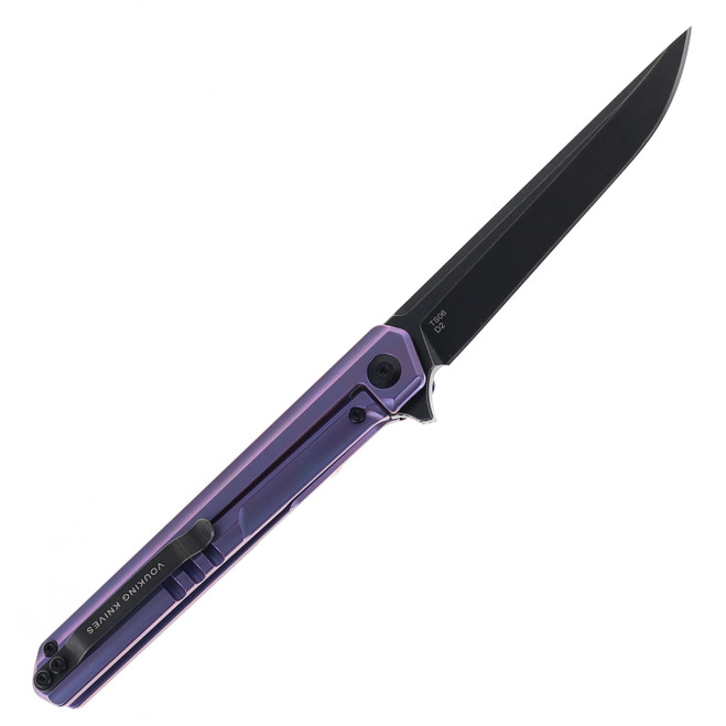Stedemon Knives Vouking Folding Knife Black D2 Stonewash Blade