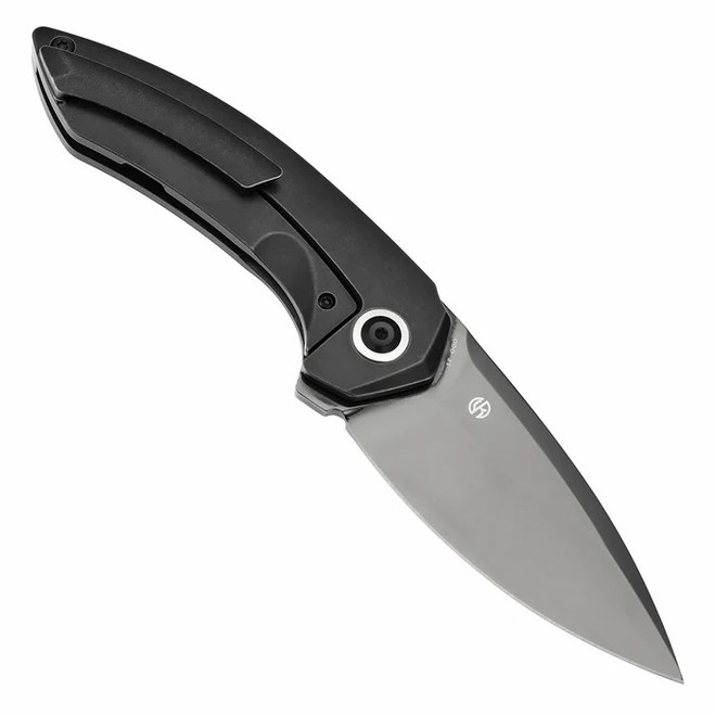 Kansept ODD 21 Folding Knife Blackwash Titanium/Bronze Hole Handle