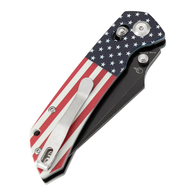 Tenable Fenrir Folding Knife Jade G10/American Flag Handle Nitro-V