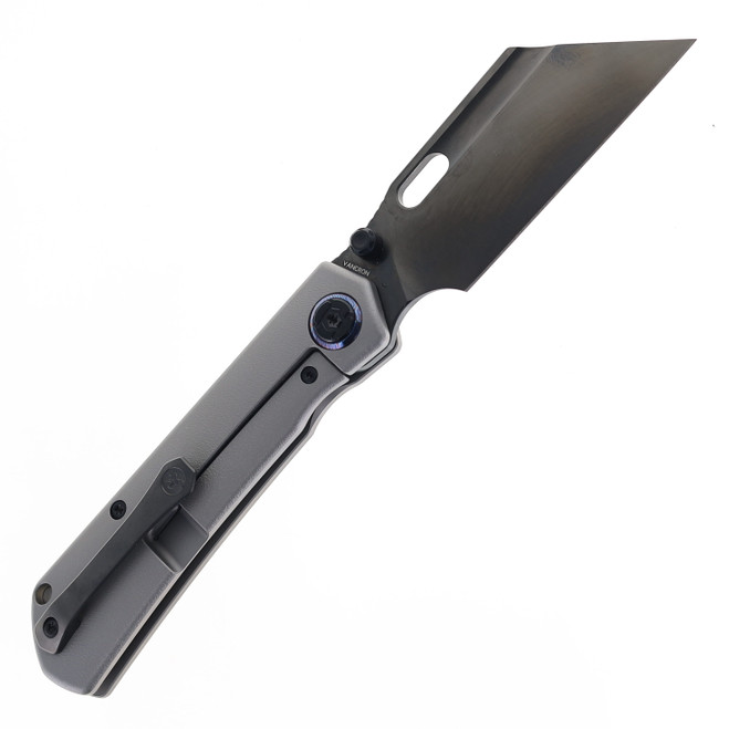 Kunwu Cochise Folding Knife Titanium w/ Carbon Fiber Inlay DLC