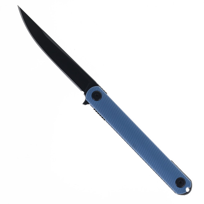 Spartan Blades NEMEC Liner Lock Folding Knife CPM S35VN Black PVD Blue Glass-Filled Nylon Handle SFBL12BL