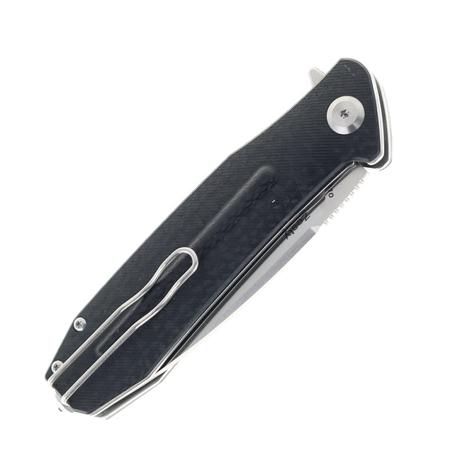 Ironfly Zesty Black G10 Handle With Carbon Fiber Texture VG10