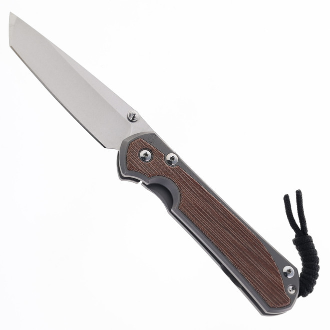 Chris Reeve Large Sebenza 31 Folding Knife Glass Blasted Titanium & Natural Canvas MagnaCut Tanto L31-1234 Chris Reeve Large Sebenza 31 Folding Knife Glass Blasted Titanium & Natural Canvas MagnaCut Tanto L31-1234