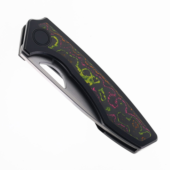 Gecko Customz Knifeworks Sikorae V2 Folding Knife Thumb Hole Flo