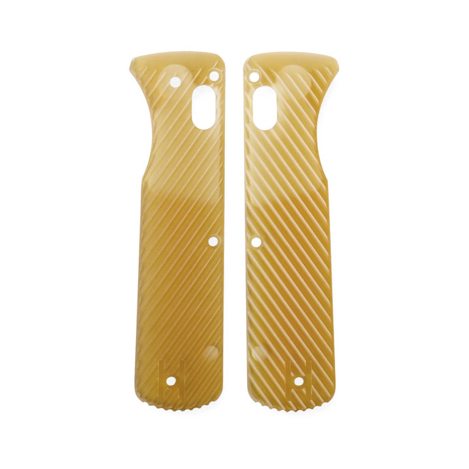 Vosteed Knives Vombat Amber PEI Scales X0138