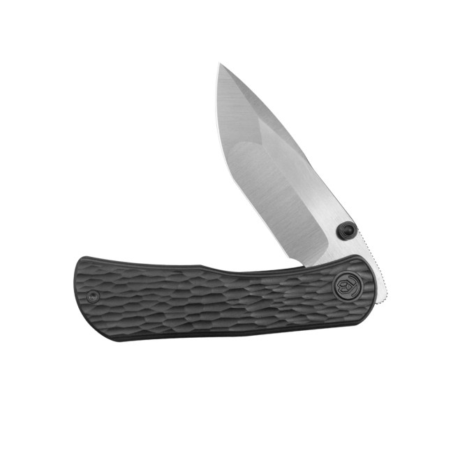 KB Folklore Folding Knife Regular DLC Titanium Jigged Pattern