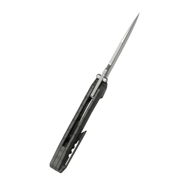 KB Agera Frame Lock Pocket Folding Knife Flame Titanium w/ Milling