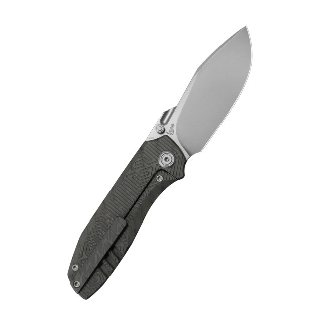 KB Agera Frame Lock Pocket Folding Knife Flame Titanium w/ Milling