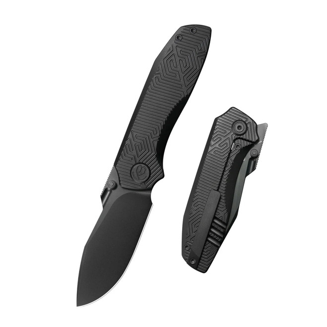 KB Agera Frame Lock Pocket Folding Knife Regular DLC Titanium w/ Milling Handle DLC M390 Blade KB437C