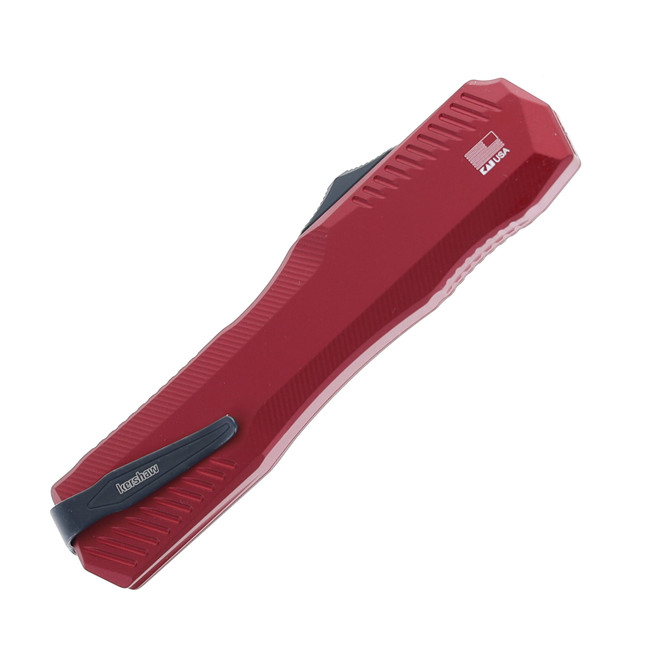 Kershaw Livewire OTF Automatic Knife Merlot Aluminum Handle