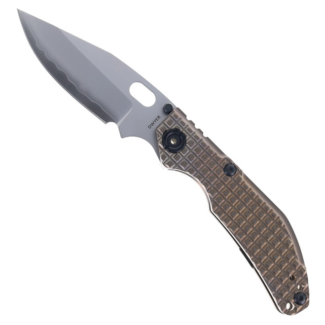 North Mountain Blades Folding Knife Bronze Titanium Handle SLD-Magic Plain Edge 2521-BZ-G