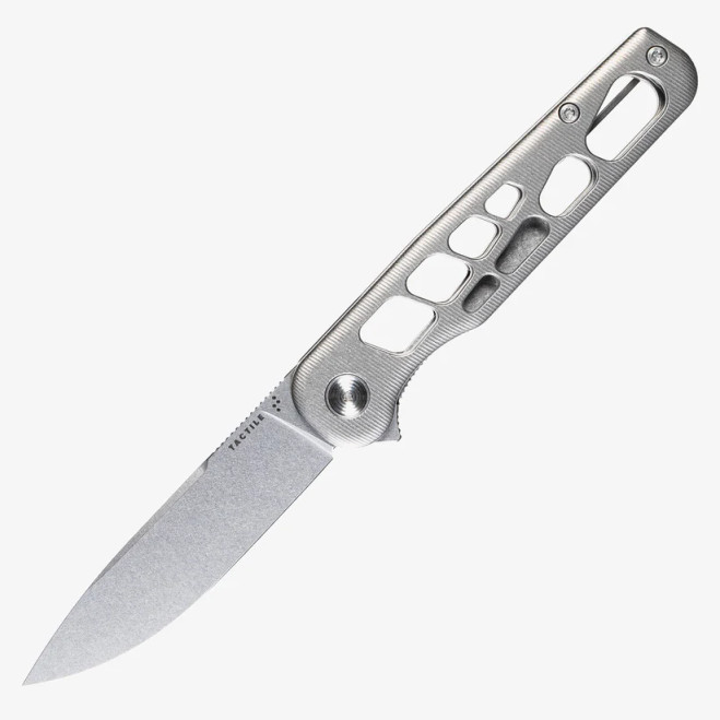 Tactile Turn Knife Co Skeletonized Rockwall Flipper Folding Knife Stonewashed Titanium Handle Stonewash MagnaCut Blade 20-GSW-MC01-TT01 Tactile Turn Knife Co Skeletonized Rockwall Flipper Folding Knife Stonewashed Titanium Handle Stonewash MagnaCut Blade 20-GSW-MC01-TT01