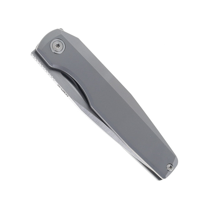 【YoH!!! 】 Vero Engineering Lux 3.3 Flipper Folding Knife Titanium Stonwash