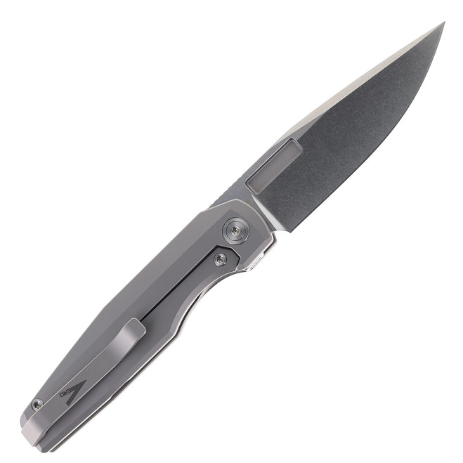 は Vero Engineering Lux 3.3 Flipper Folding Knife Titanium Handle