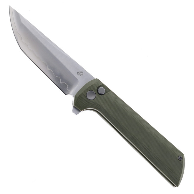 North Mountain Blades Chop 2 Folding Knife Green G10 Handle SLD-Magic Plain Edge 2405-GR