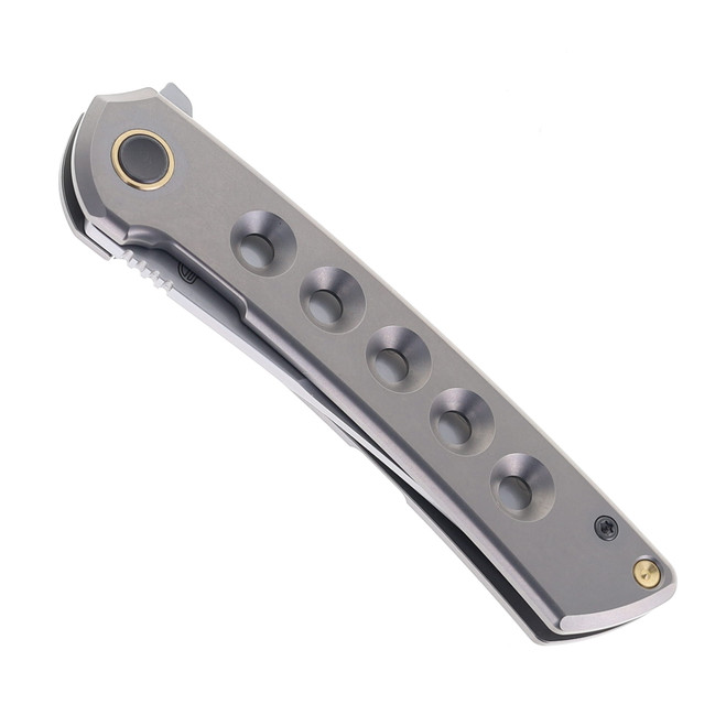 North Mountain Blades Zero Folding Knife Hole Titanium Handle SLD