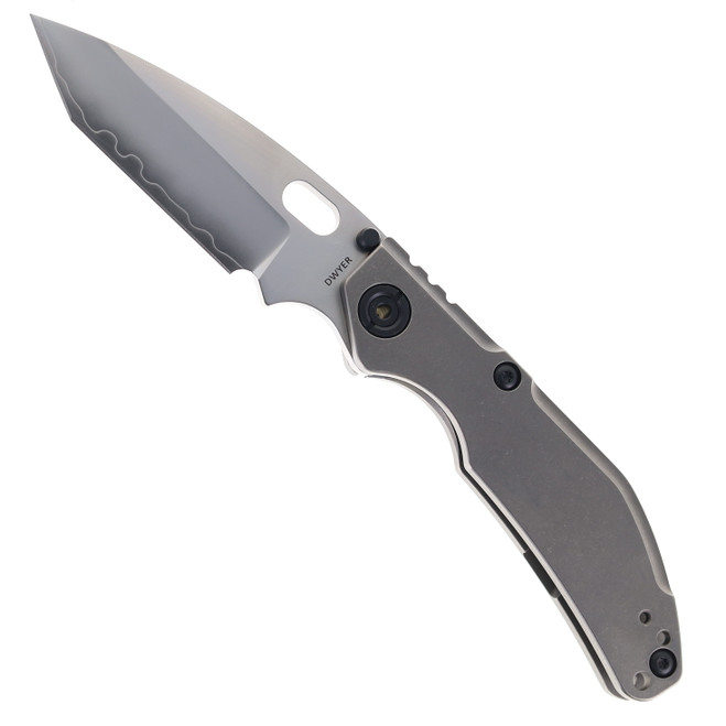 North Mountain Blades Folding Knife Gray Titanium Handle SLD Tanto Plain Edge 2522-Ti-Tanto North Mountain Blades Folding Knife Gray Titanium Handle SLD Tanto Plain Edge 2522-Ti-Tanto