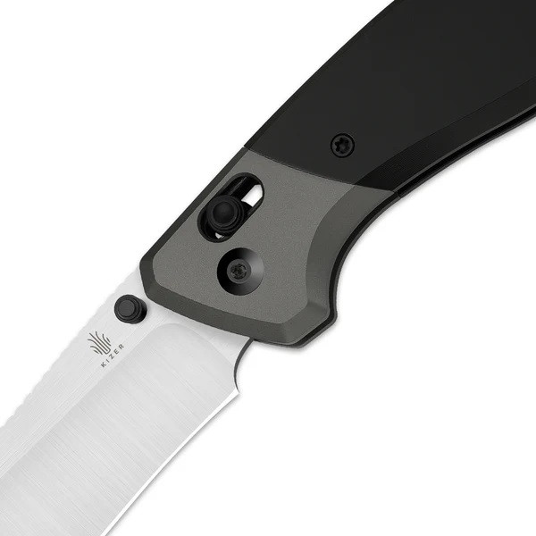 Kizer Staffi Folding Knife Black/Gray Titanium Handle S45VN