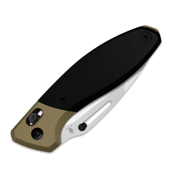 Kizer Bulli Folding Knife Black/Brown Titanium Handle S45VN Drop