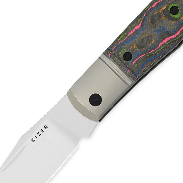 Kizer Trestle Folding Knife Color Titanium amp/Camo 80s Handle
