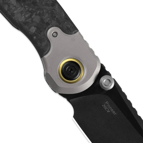 Kizer Pioneer Folding Knife Black Titanium/Marble Carbon Fiber