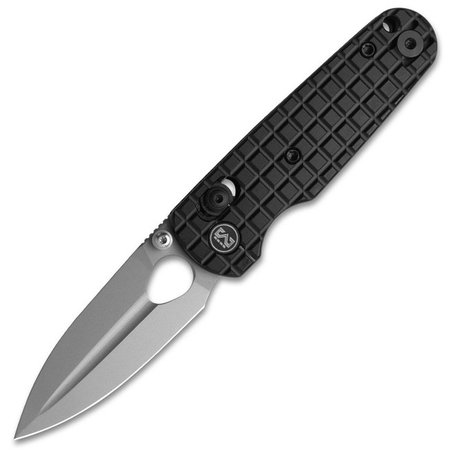 あーる Miguron Fyoka Folding Knife Black PVD Aluminum Handle D2 Plain