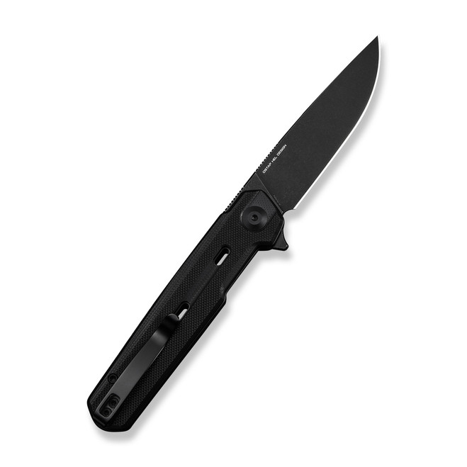 S Civivi Navo Folding Knife Black G10 Handle Nitro-V Plain