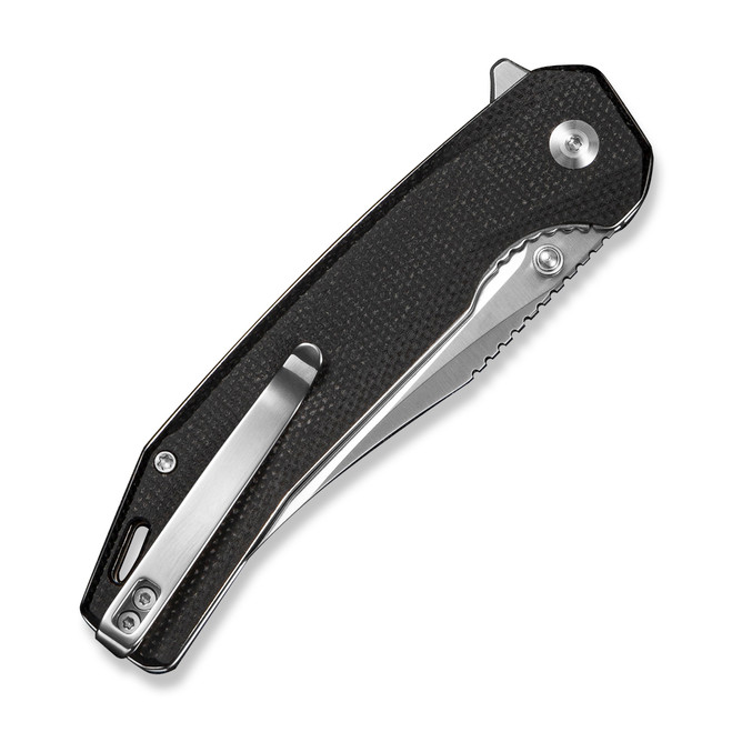 専用⑤ Sencut Vornix Folding Knife Black Canvas Micarta Handle 9Cr18MoV