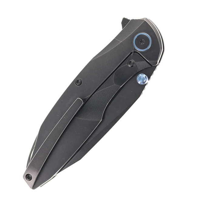 REMETTE RT-Cool Whale Folding Knife Black Titanium Handle M390