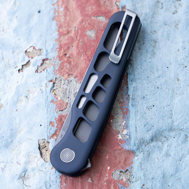 Tactile Turn Knife Co Skeletonized Rockwall Flipper Folding Knife