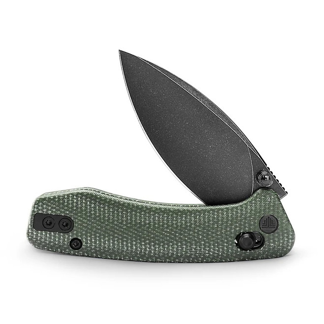 Trivisa Folding Knife Green Micarta Handle N690 Drop Point Plain