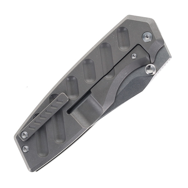 TwoSun TS553-14C28N-SW Folding Knife 14C28N Stonewash Blade TC4