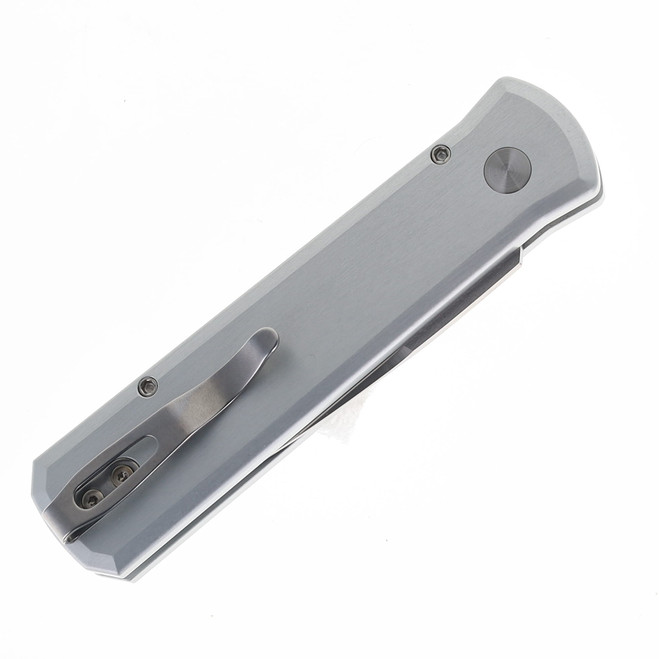 オーダー Pro Tech Knives Godson Automatic Knife Silver Crosscut Carbon
