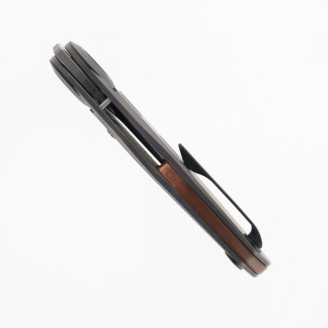 の Reate VK-Tron Folding Knife Darkwashed Titanium Handle Darkwashed