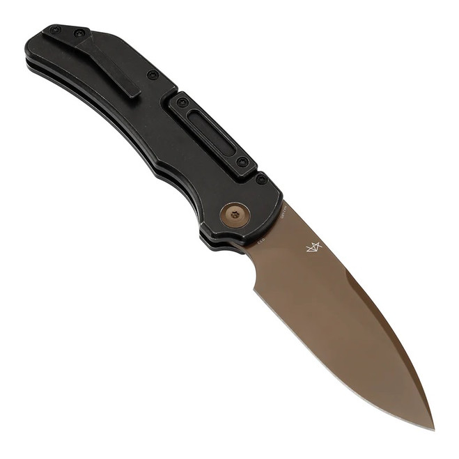 Kansept Hazard Folding Knife Blackwash Titanium Handle S35VN Drop