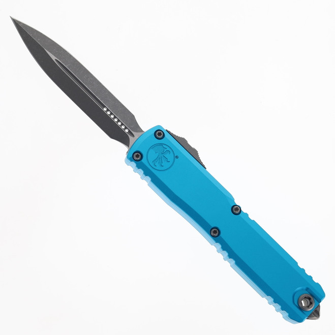 Microtech Ultratech D/E Gen IV OTF Automatic Knife Turquoise Apocalyptic Standard Dagger 11224-10APTQ
