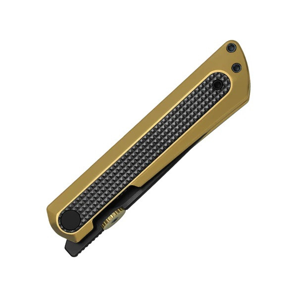 Kizer Quoll Folding Knife Gold/Black Titanium/Zirconium Handle