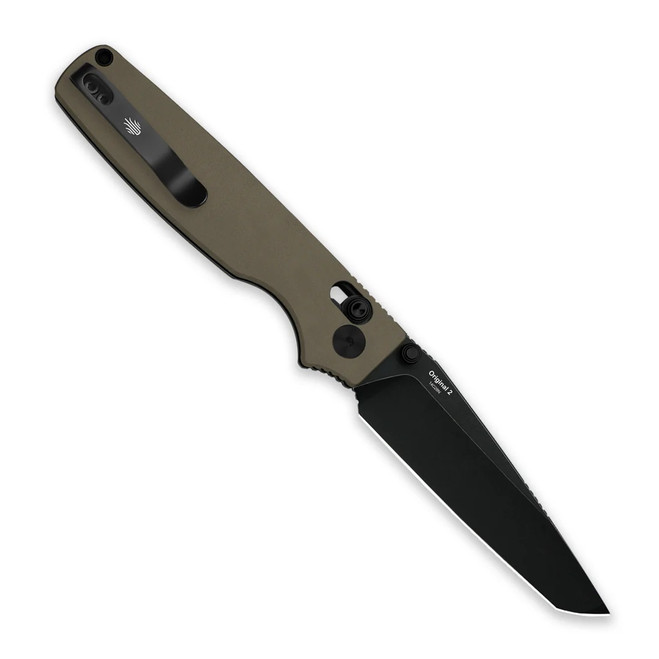 ベアー様 Kizer Original 2 Folding Knife Sand Aluminum Handle 14C28N Tanto