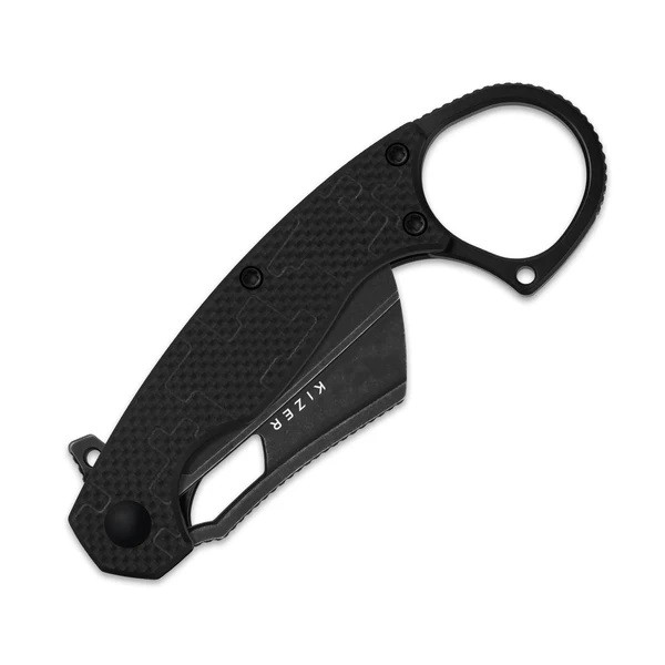 Kizer Dodo Folding Knife Black G10 Handle Nitro-V Modify Karambit