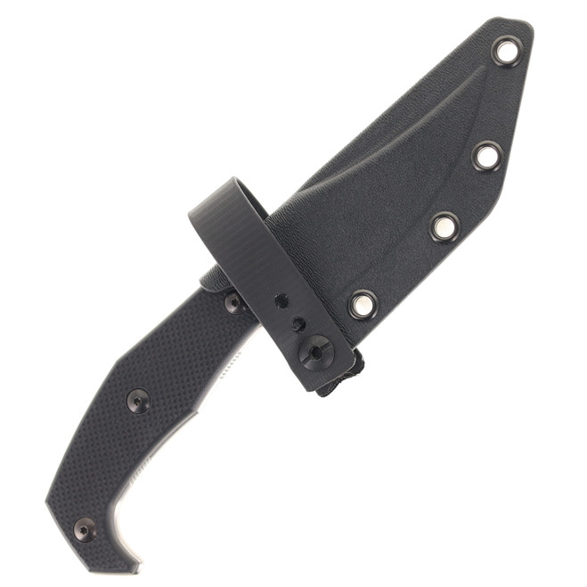 作品オーダー Bastinelli Mood Fixed Blade Knife Black G10 Handle Magnacut Plain