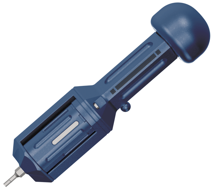 Straight Line EDC Revolve 2.0 Bit Driver Blue Stonewash Titanium