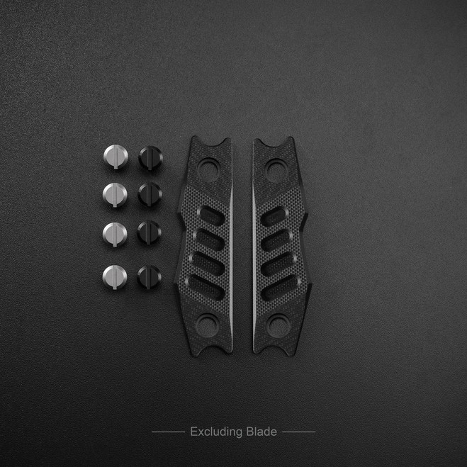 Petrified Fish Black G10 Scales for Bison Handle PFE18DOL