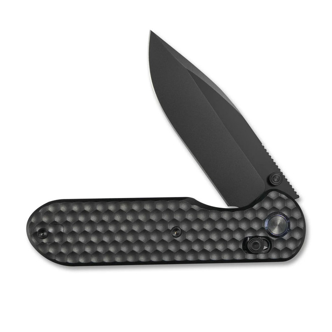 Geo Ethereal Cutter Folding Knife Black Titanium Handle M390 Drop