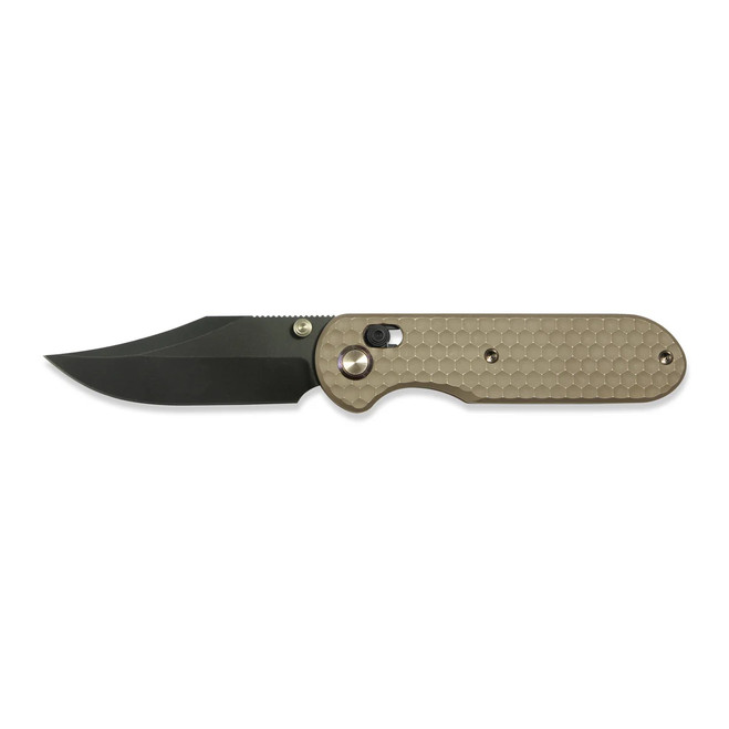 Geo Ethereal Cutter Folding Knife Bronze Titanium Handle M390 Clip
