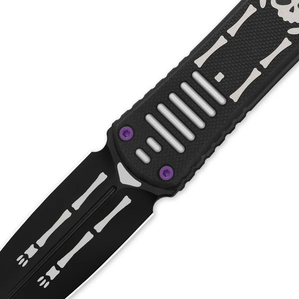 Kizer Hidden Agenda Fixed Blade Knife Silver/Black Aluminum/G10